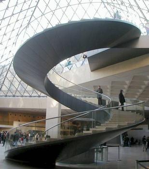 Palais du LouvrePyramide - Escalier