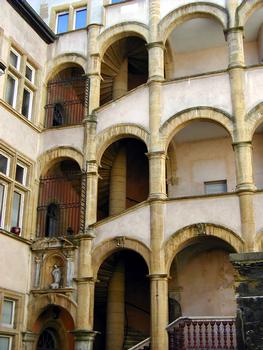 Lyon - 4 rue Juiverie - Hôtel Paterin (ou Maison Henri IV) - Escalier