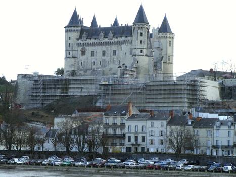 Saumur Castle - restored northern wall