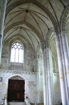 Eglise priorale Notre-Dame de Cunault - Elévation de la nef (voûtes Plantagenêt)