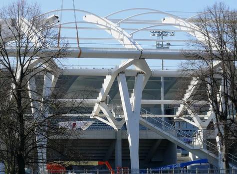 Reims - Stade Auguste-Delaune - Partie des tribunes en cours de construction
