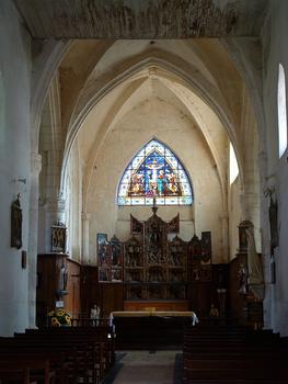 Fromentières - Eglise Sainte-Marie-Madeleine - Nef et rétable anversois du 16ème siècle