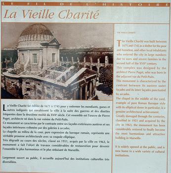 Marseille - Centre de la Vieille Charité - Panneau d'information
