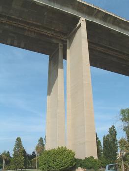 Viaduc de Martigues - Le viaduc d'accès Est - Une pile