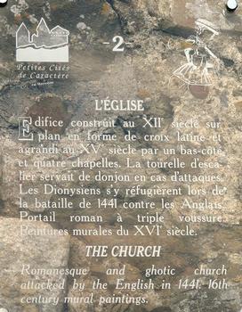 Saint-Denis-d'Anjou - Eglise Saint-Denis - Panneau d'information