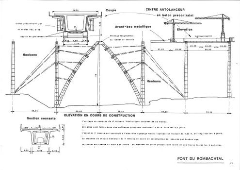 Viaduc de Rombachtal - Méthode de construction