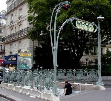 Entrance to the station »Europe« of line 3 of the Paris metro designed by Hector Guimard