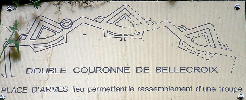 Metz - Double couronne de Bellecroix - Panneau d'information