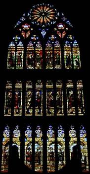 Cathédrale Saint-Etienne de Metz: Transept sud - Vitraux de Valentin Bousch (1521-1527)