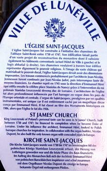 Lunéville - Eglise Saint-Jacques - Panneau d'information