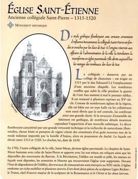 Bar-le-Duc - Eglise Saint-Etienne (ancienne Collégiale Saint-Pierre) - Panneau d'information