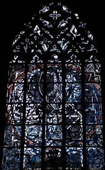 Eglise Notre-Dame-d'Espérance, MézièresVitrail du transept Nord - Vierge Noire: Eglise Notre-Dame-d'Espérance, Mézières Vitrail du transept Nord - Vierge Noire