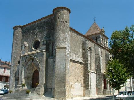 Eglise Saint-Jean-Baptiste, Mézin.Façade occidentale