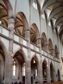 Molsheim - Eglise Saint-Geoges et de la Trinité (ancienne église des Jésuites) - Nef - Elévation et tribunes