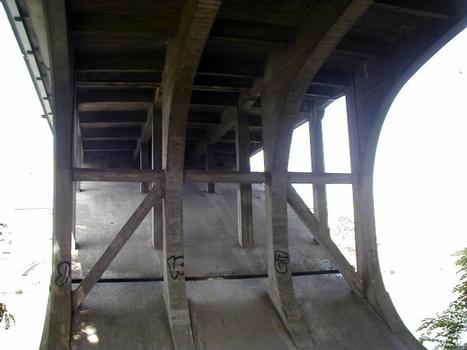 Pont Neuf de Montauban.Pilettes sur l'arc