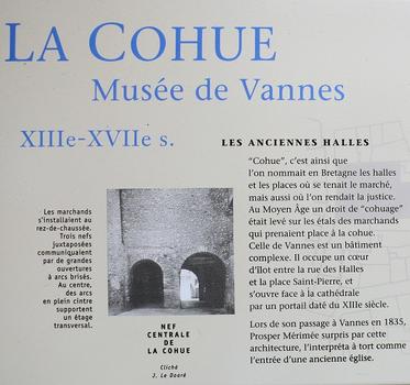 Vannes - La Cohue - Musée des Beaux-Arts - Panneau d'information
