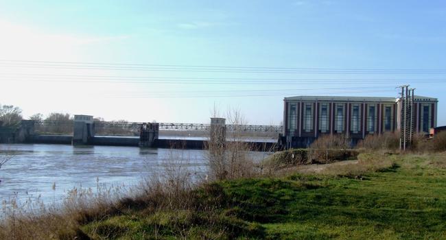 Barrage et usine hydroélectrique d'Argancy sur la Moselle