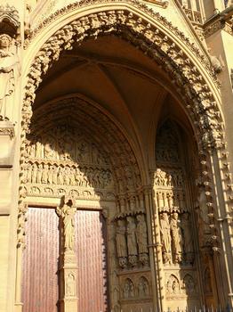Metz - Cathédrale Saint-Etienne - Façade occidentale - Portail