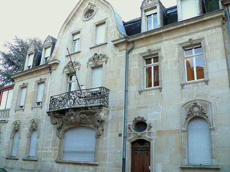 Metz - Immeuble 15 rempart Saint-Thiébault - Façade sur rue