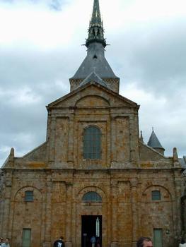 Le Mont Saint-MichelAbbaye - Eglise - Façade du 17ème siècle: Le Mont Saint-Michel Abbaye - Eglise - Façade du 17 ème siècle