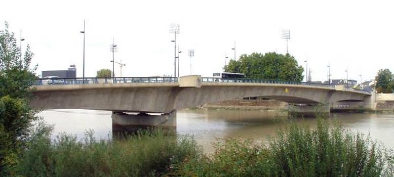 Pont Willy-Brandt, Nantes.Ensemble côté amont