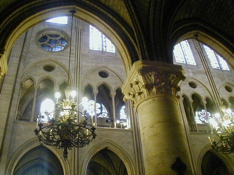 Notre Dame de Paris.Tribune de la nef