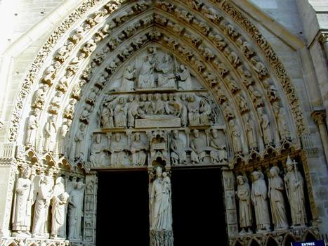 Notre Dame de Paris – Westfassade: Portal der Jungfrau
