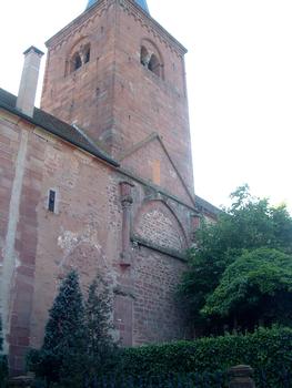 Neuwiller-lès-Saverne - Temple protestant (ancienne église Saint-Adelphe) – Chevet, trace du choeur démoli