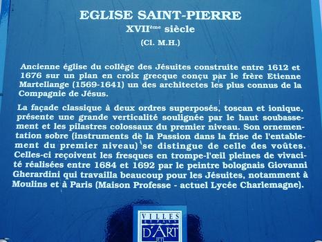 Nevers - Eglise Saint-Pierre - Panneau d'information