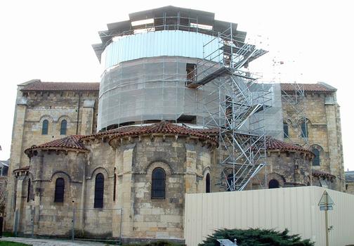 Nevers - Eglise Saint-Etienne - Chevet en cours de restauration en 2005