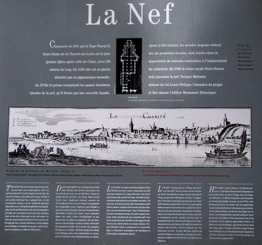 La Charité-sur-Loire - Eglise prieurale Notre-Dame - Panneau d'information sur la nef