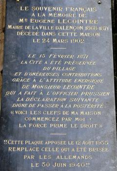Alençon - Banque Société Générale - Plaque commémorative