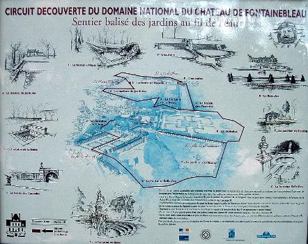 Château de Fontainebleau
Karte des Parks