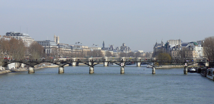 Paris 1er arrondissement - Pont des Arts vu du pont du Carrousel