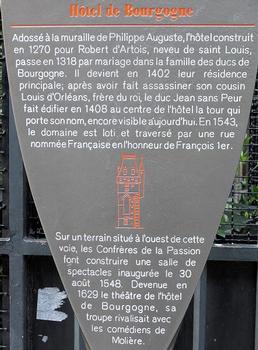 Paris 2ème arrondissement - Tour Jean-sans-Peur - Panneau d'information