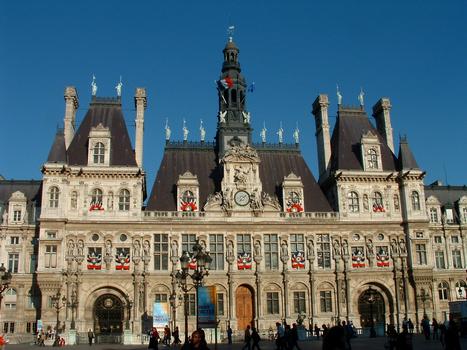 Hôtel de ville de Paris - Façade Ouest partielle