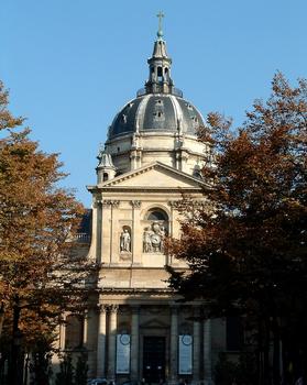 Paris - La Sorbonne - Chapelle - Façade sur la place de la Sorbonne