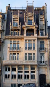Paris 8 ème arrondissement - Ancien hôtel Lalique, 40 cours Albert-I er par René Lalique et Freiner - Ensemble de la façade
