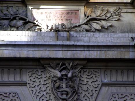 Comptoir National d'Escompte de Paris (14 rue Bergère) - Plaque commémorative
