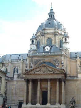 La Sorbonne - Façade côté Nord de la chapelle de la Sorbonne (architecte Jacques Lemercier)