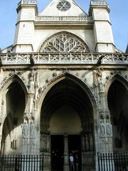 Eglise Saint-Germain-l'Auxerrois, Paris.Façade