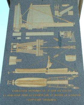 Place de la Concorde, Paris: Obélisque Descente de l'obélisque en Egypte et transport jusqu'en France