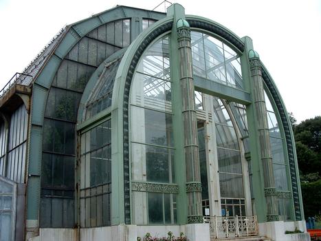 Paris - Museum National d'Histoire Naturelle - Jardin des plantes - Jardin d'hiver par l'architecte Roger Berger (1934-1937)