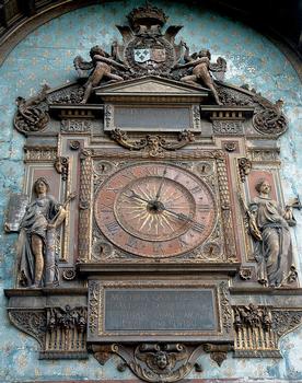 Paris - Palais de Justice - Conciergerie - Tour de l'Horloge - Cadran dessiné par les architectes Duc et Dommery en 1842
