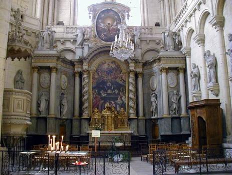 Cathédrale Saint-Pierre de Poitiers.Croisillon Sud - Rétable du Rosaire