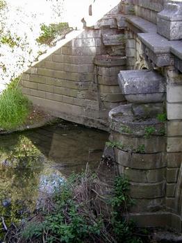 Pont Gauthey.Détail des appuis côté amont