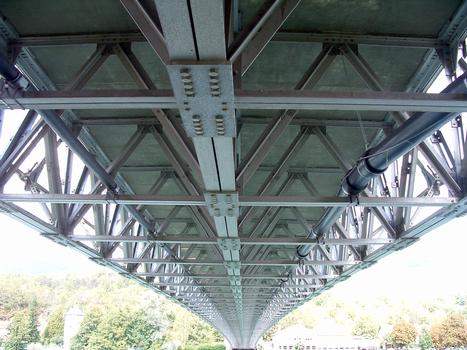 Pont de Groslée sur le Rhône - Le tablier - La nouvelle charpente
