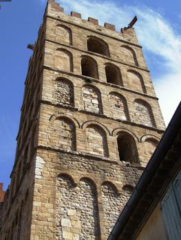 Elne - Cathédrale Sainte-Eulalie - Tour sud de la façade