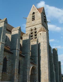Rampillon - Eglise Saint-Eliphe - Clocher avec un toit en double bâtière