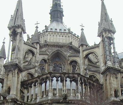 Cathédrale Notre-Dame de Reims.Arcs-boutants du choeur